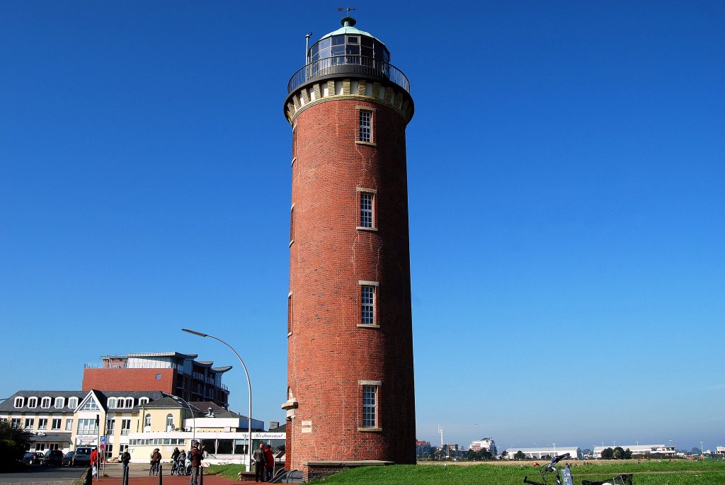 Der Hamburger Leuchtturm ist ein Leuchtturm in Cuxhaven,der zwischen 1802 und 1804 von der Freien und Hansestadt Hamburg,zu der damals das Gebiet gehrte,erbaut wurde.Der Leuchtturm an der Alten Liebe ist eines der Wahrzeichen der Stadt und war bis 2001 in Betrieb.Aufgenommen am 10.10.10