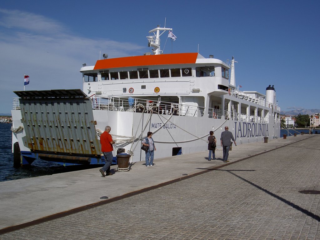 Fhre Mate Balota, Jadrolinija Reederei, Baujahr 1988, Strecke Zadar-Iz (08.10.2011)