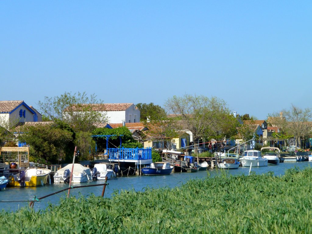 Frankreich, Languedoc-Roussillon, der Canal du Rhne  Ste in Palavas-les-Flots, 09.04.2011