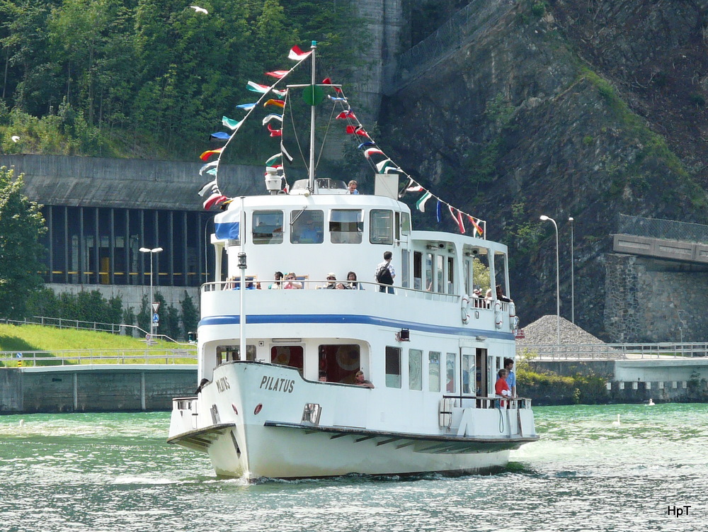 MS PILATUS unterwegs auf der Vierwaldstttersee am 01.08.2010