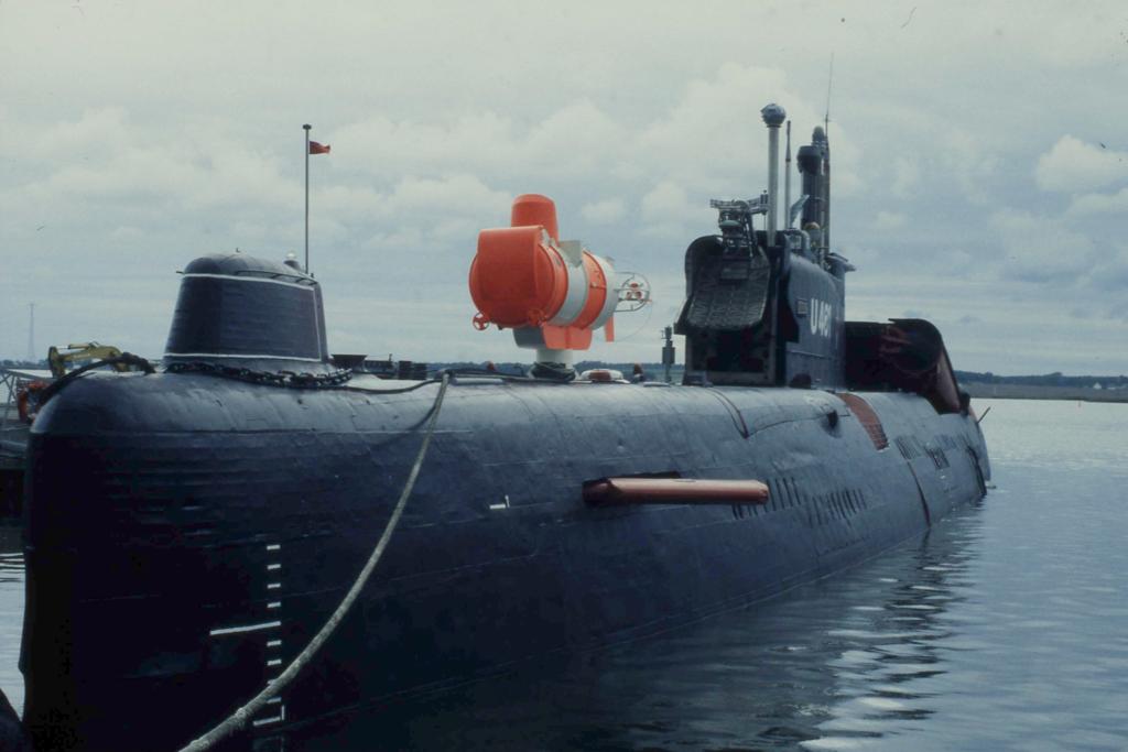 Russisches U Boot U 461 im Hafen Peenemnde / Insel Usedom
am 14.09.2000 (Begehbares Ausstellungsboot)
