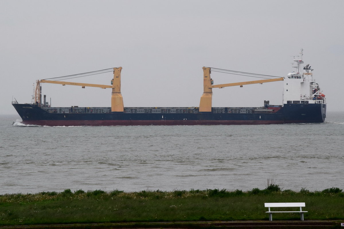 ABB FELINA , General Cargo , IMO 9437311 , Baujahr 2009 , 665 TEU , 139 × 21.3m , 19.05.2017  Cuxhaven
