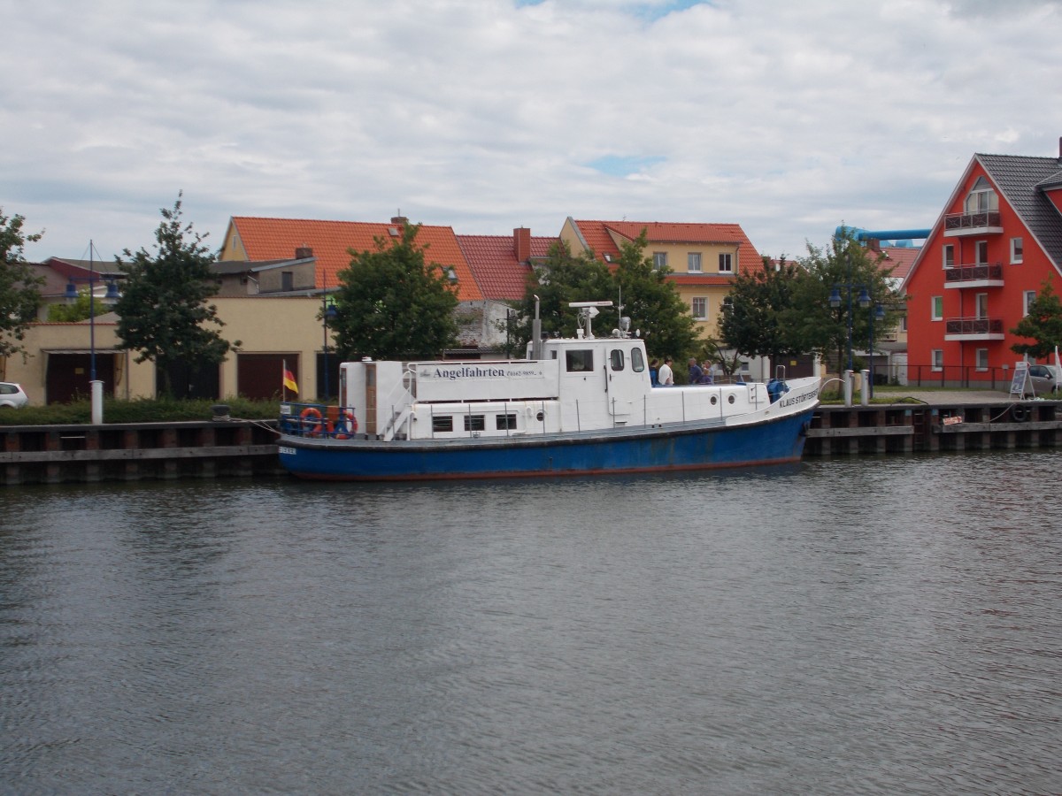 Ausflugsschiff  Klaus Störtebeker ,am 13.Juli 2014,in Wolgast.