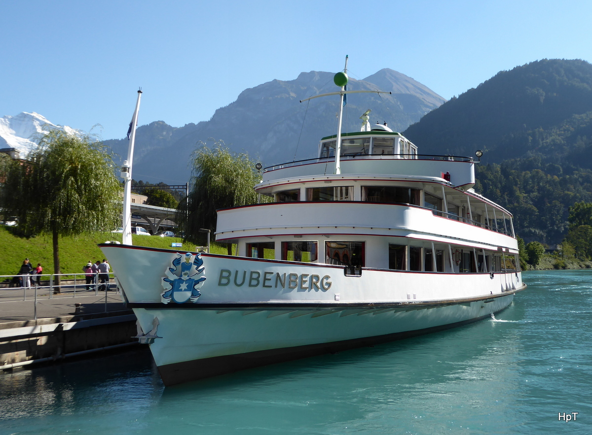 BLS - MS Bubenberg im Westhafen in Interlaken am 21.09.2015