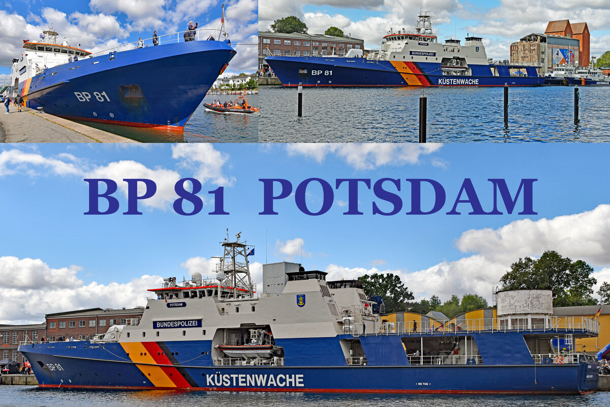 Bundespolizei-Schiff BP 81 POTSDAM am 16.07.2022 in Neustadt / Holstein anlässlich des  Tags der Küstenwache 
