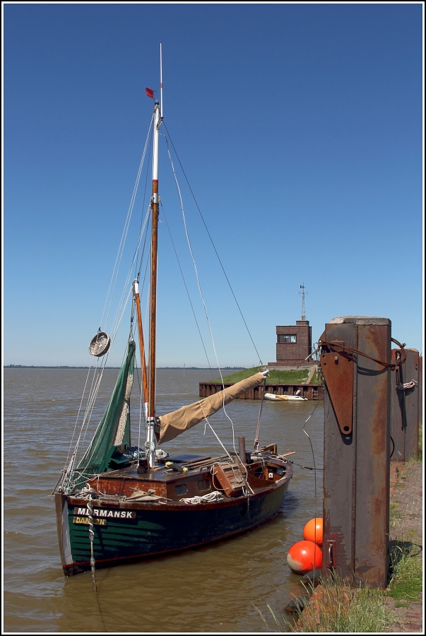 Der Leuchtturm Arngast im Jadebusen ist seit dem 1. Oktober 1910 in