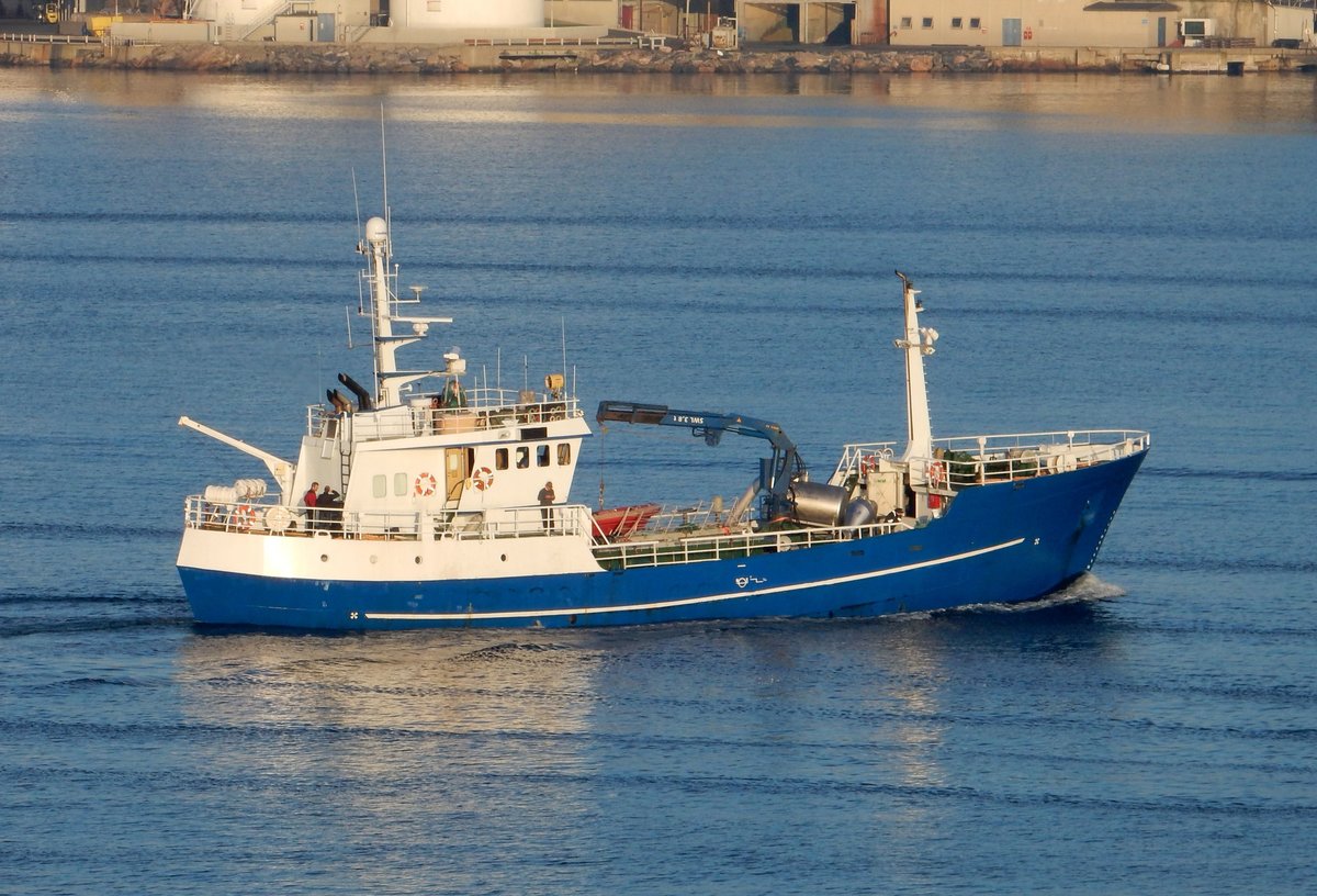 Das Fischereifahrzeug Asper Malene am 09.09.16 in Kristiansand