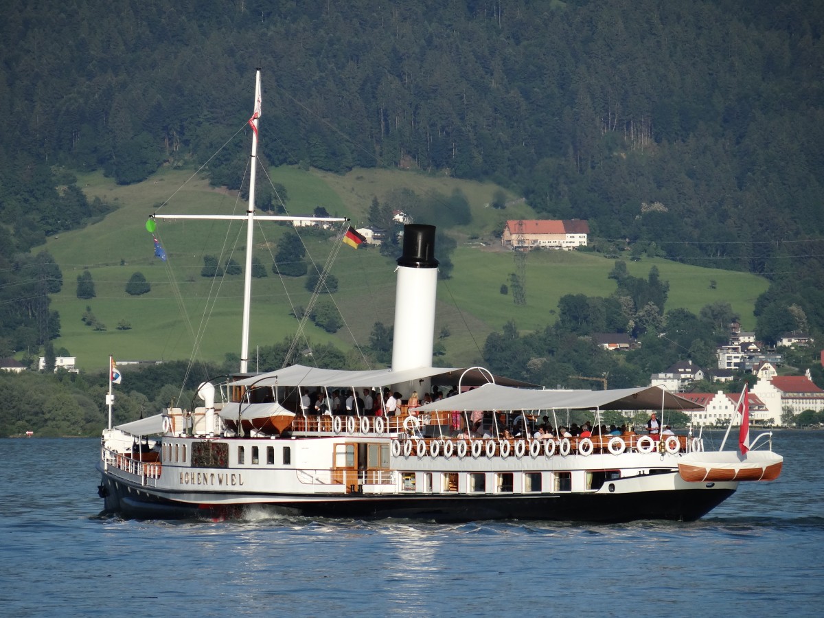 Die Dampfschiff  Hohentwiel  mit ein Extra-fahrt ... Lindau, 13-06-2013