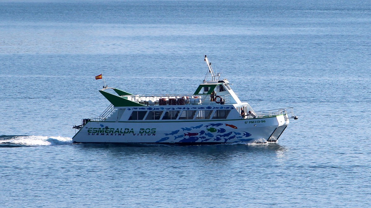 Die Esmeralda Dos am 13.04.2014 im Hafen von Palma de Mallorca.