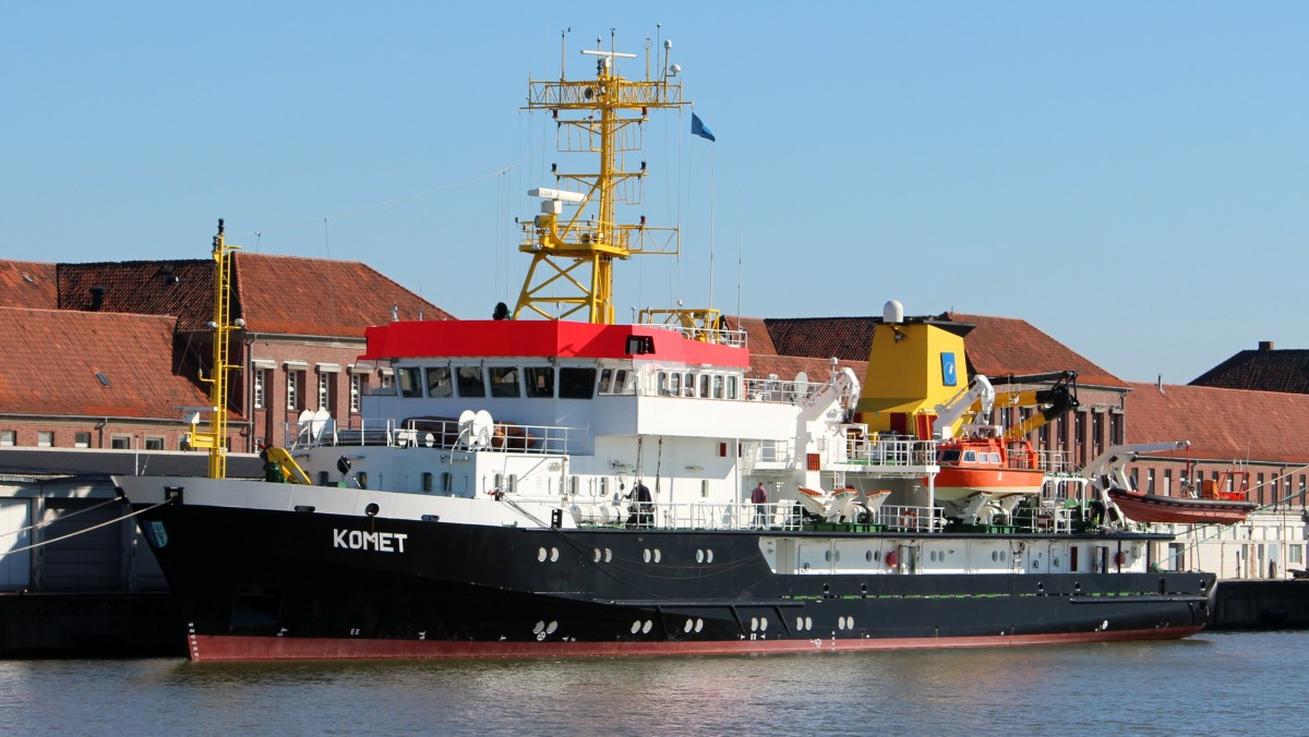 Die Komet am 11.03.2014 im Fischereihafen von Bremerhaven.