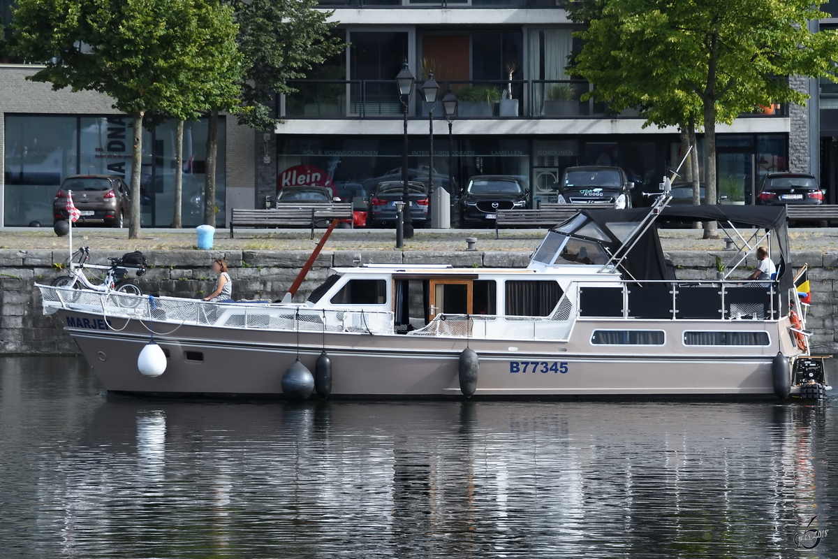 Die Yacht  Marjep  Ende Juli 2018 in Antwerpen.