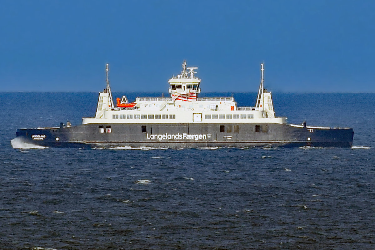 Fährschiff LANGELAND am 3.10.2017 in der Ostsee.