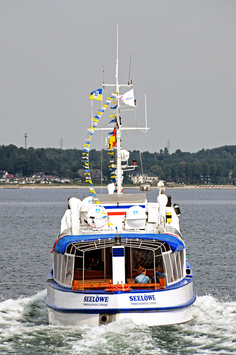Fahrgastschiff SEELÖWE von achtern - Scharbeutz, 05.09.2017
