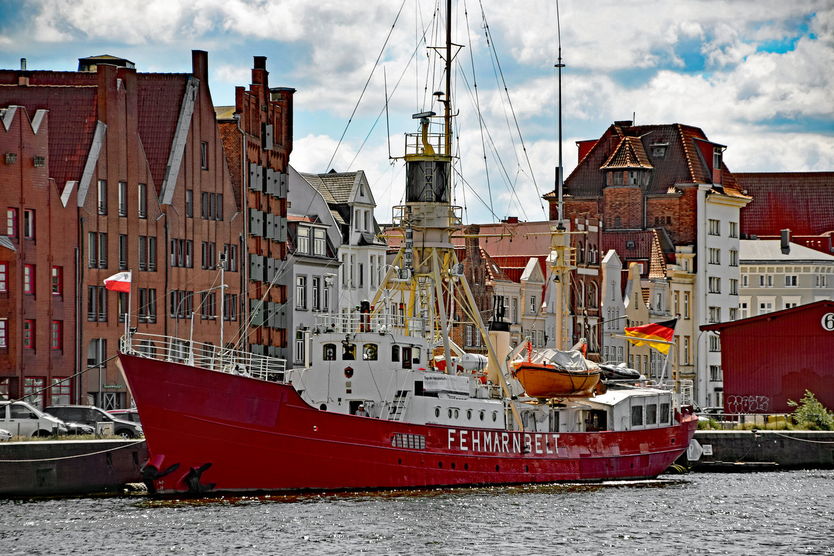 Feuerschiff FEHMARNBELT am 17.06.2017 im Hafen von Lübeck