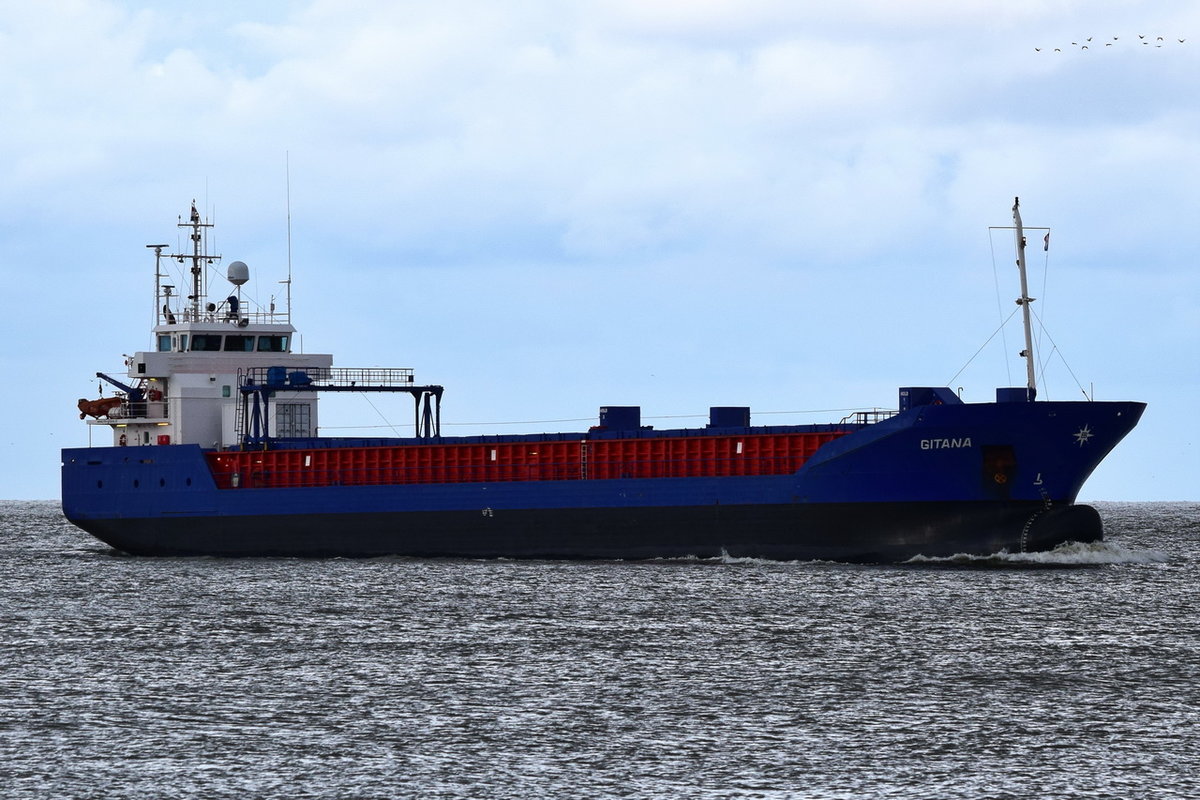 GITANA , General Cargo , IMO 9259056 , Baujahr 2002 , 95.3 × 13.4m , 14.09.2017 Cuxhaven
