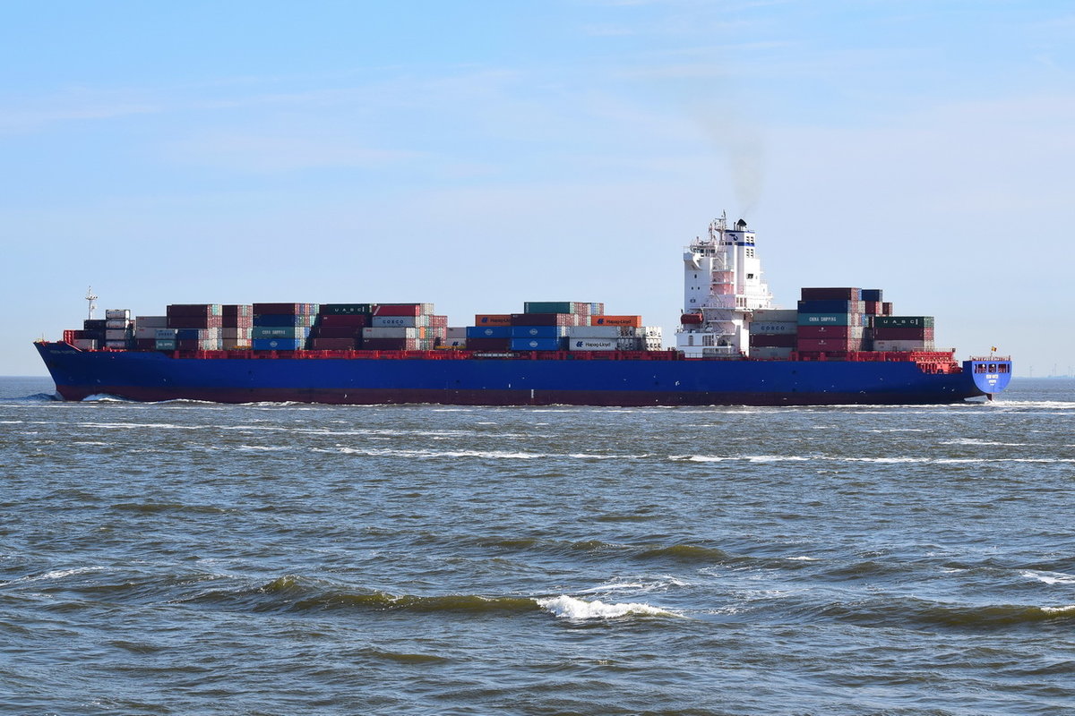 HERON HUNTER , Containerschiff , IMO 9440801 , Baujahr 2009 , 262.06 x 32.25 m , 4255 TEU , 03.06.2020 , Cuxhaven