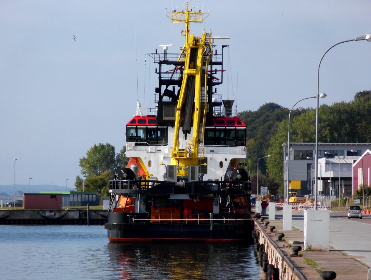 Kstenwachtschiff  Arkona  im Stadthafen Sassnitz am 14.09.13.