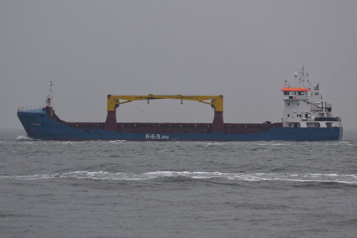 MALENA , General Cargo , IMO 9375886 , Bauajhr 2007 ,  86.53 × 12.9m , Cuxhaven 09.11.2018
