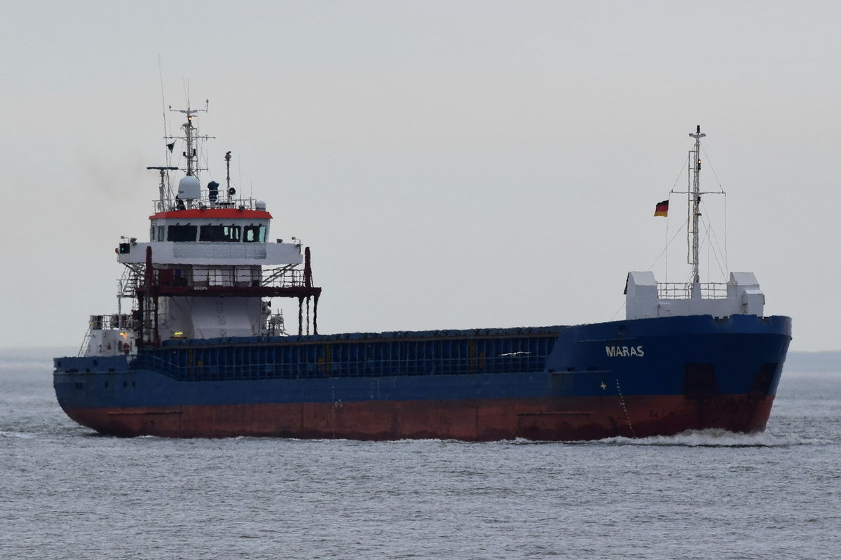 MARAS , General Cargo , IMO 9380726 , Baujahr 2007 , 88.6 × 12.52m , 190 TEU , Alte Liebe Cuxhaven

