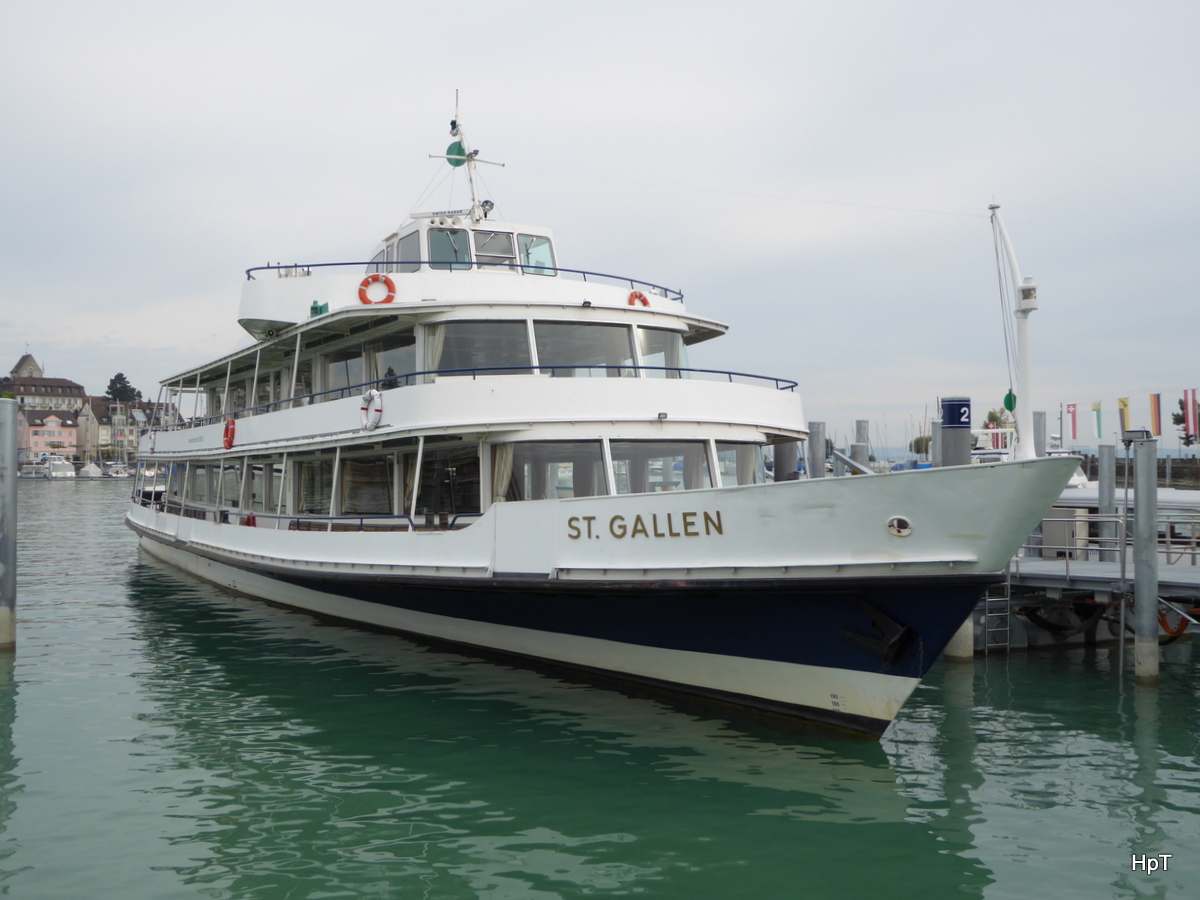 MS St. Gallen im Hafen von Romanshorn am 22.09.2015