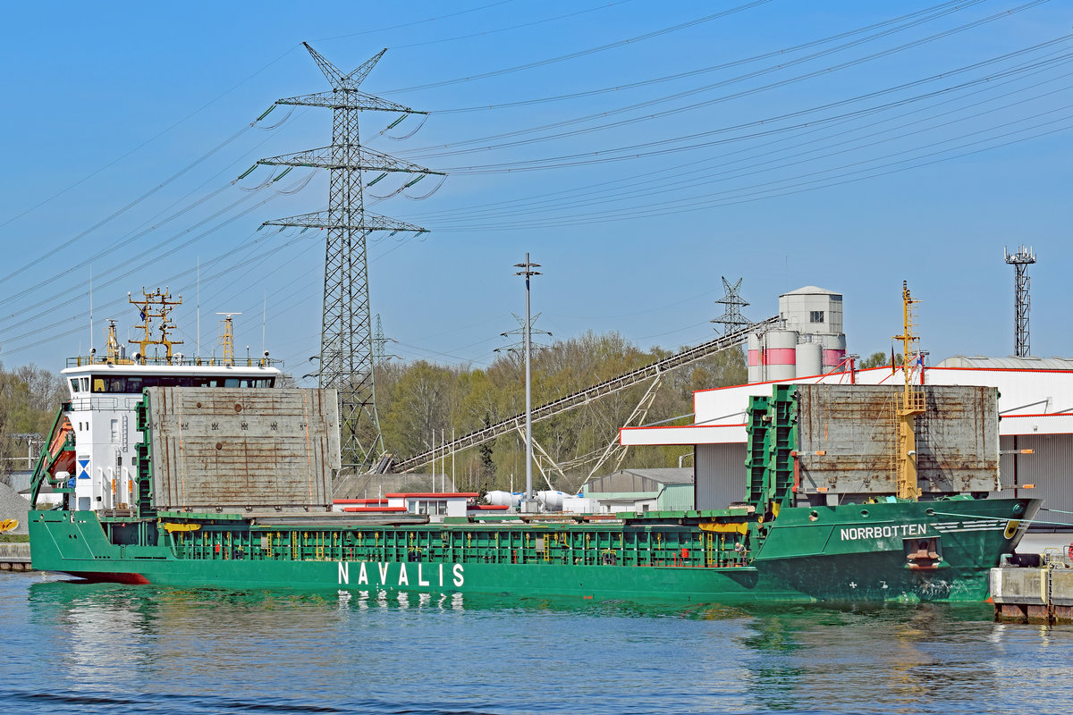 NORRBOTTEN (IMO: 9191931) am 22.4.2018 in Lübeck