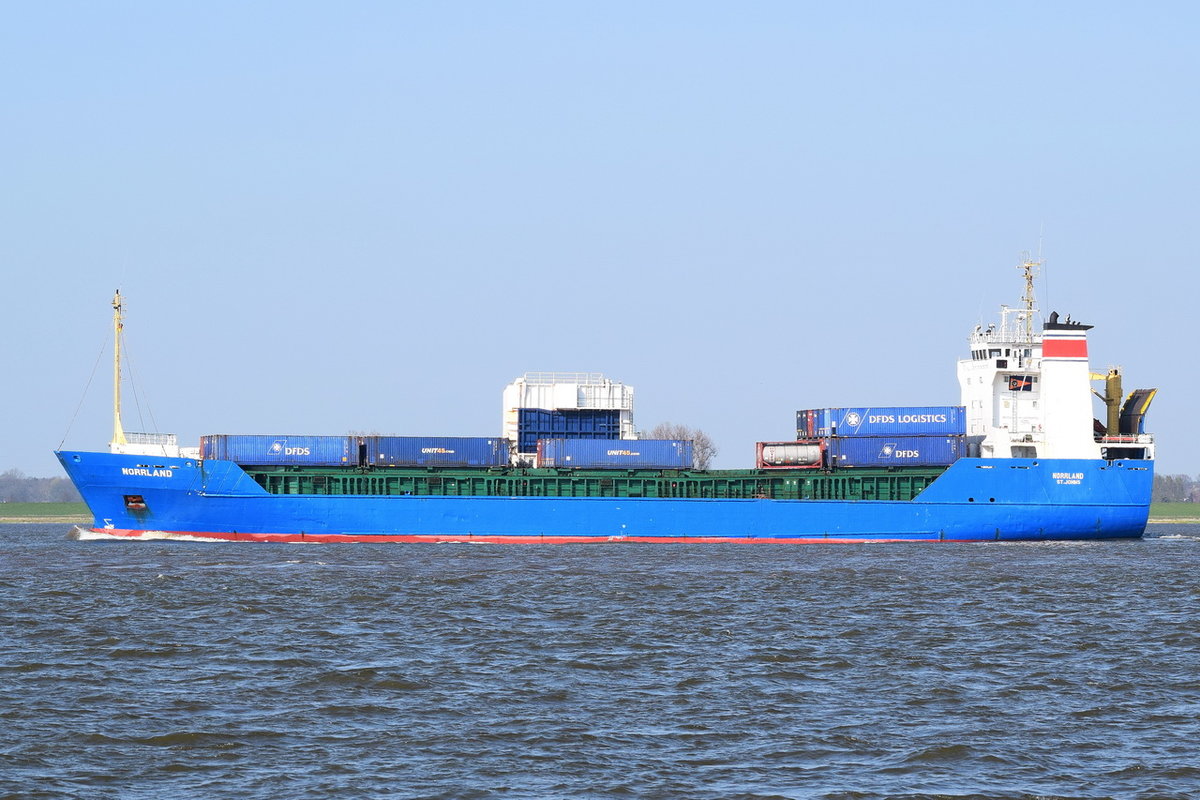 NORRLAND , General Cargo , IMO 9358278 , Baujahr 2006 , 118.55 × 15.2m , Grünendeich, 18.04.2019