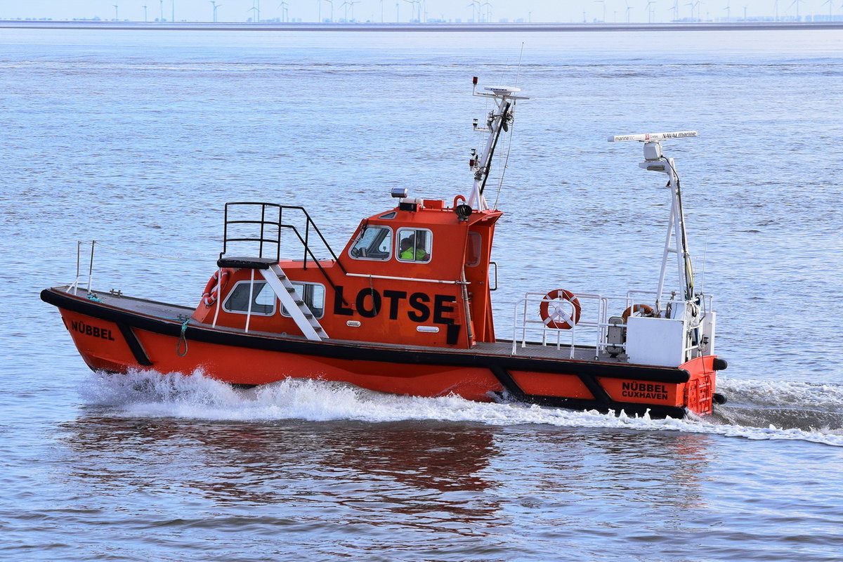 NÜBBEL , Lotsenboot ,  MMSI 211181500 . 12 × 3m , Alte Liebe Cuxhaven 02.04.2018