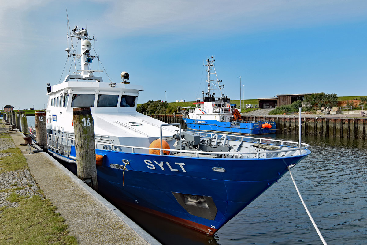 Polizeiboot SYLT am 29.08.2017 im Hafen von Büsum
