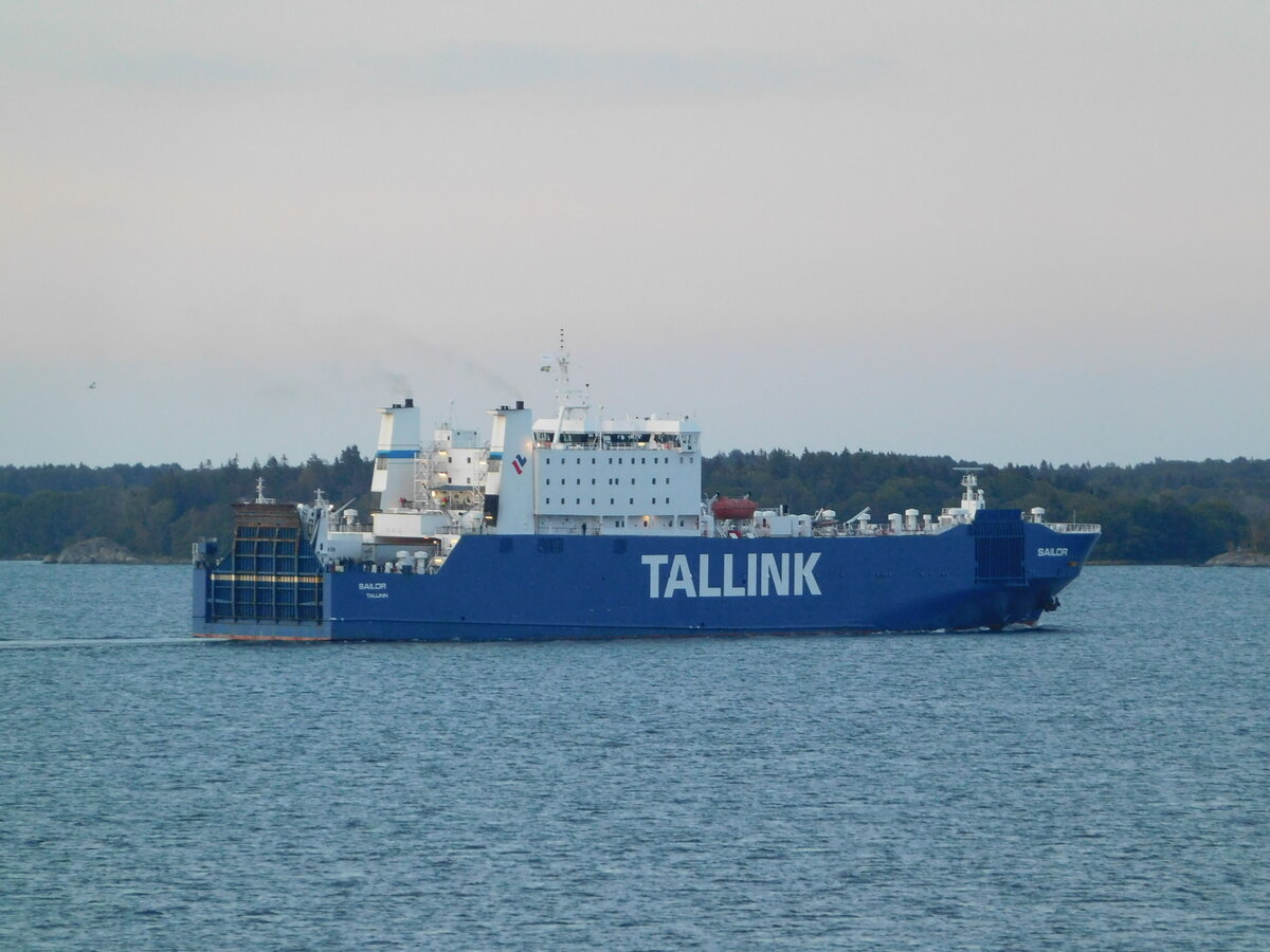 SAILOR; Tallink, vor Kapellskär/Schweden am 10.08.21, gesehen von Bord der Gabriella