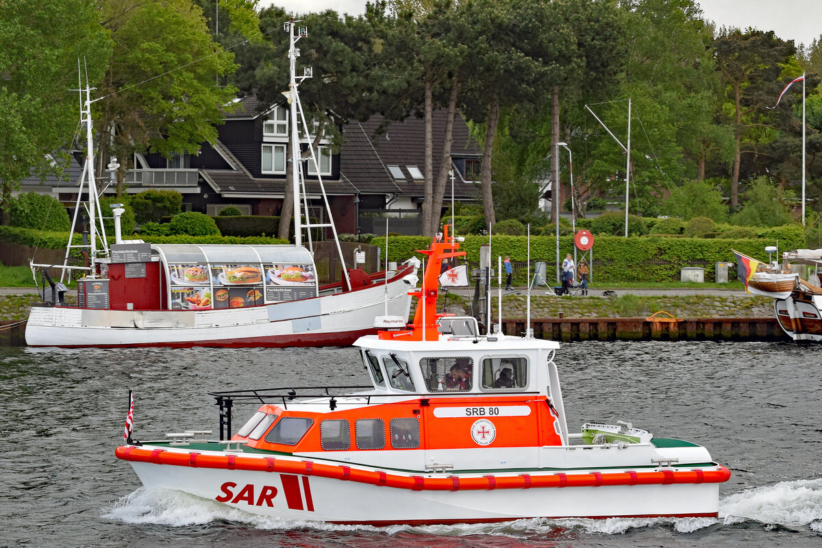 SAR-Boot SRB 80 am 21.5.2021 im Hafen von Lübeck-Travemünde. Am Tag darauf wurde es auf den Namen ERICH KOSCHUBS getauft