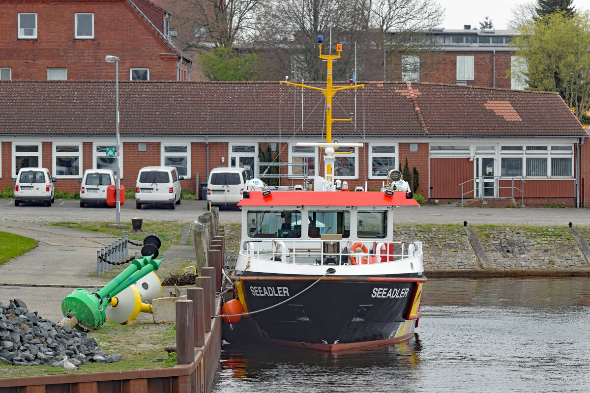 Schifffahrtspolizeiboot SEEADLER am 22.04.2022 in Lübeck