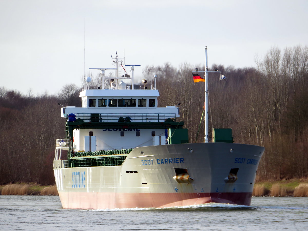 SCOT CARRIER - Hh= Inverness - IMO= 9841782 - RC= MDYB3 - 90m x 15m -4700 To. -
Bj= 2018 in Hoogezand (NL)- am 07.02.2019 in Sehestedt am NOK. 