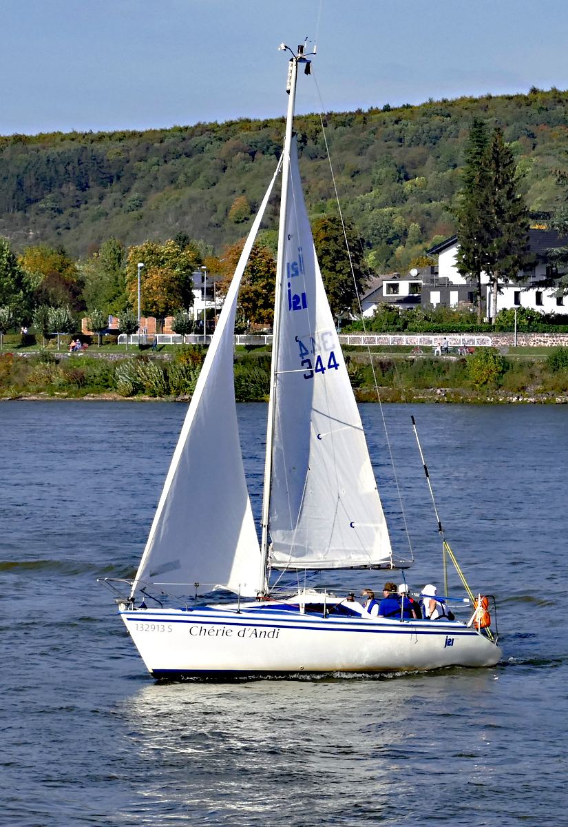 Segelboot  Chérie d´Andi  (132 913 S) - Rhein Remagen - 13.10.2019