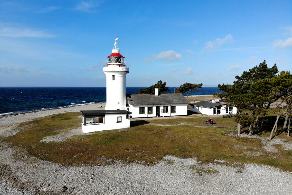Sletterhage Fyr. Der Leuchtturm befindet sich am Südende der Halbinsel Helgenæs; 03.03.2109