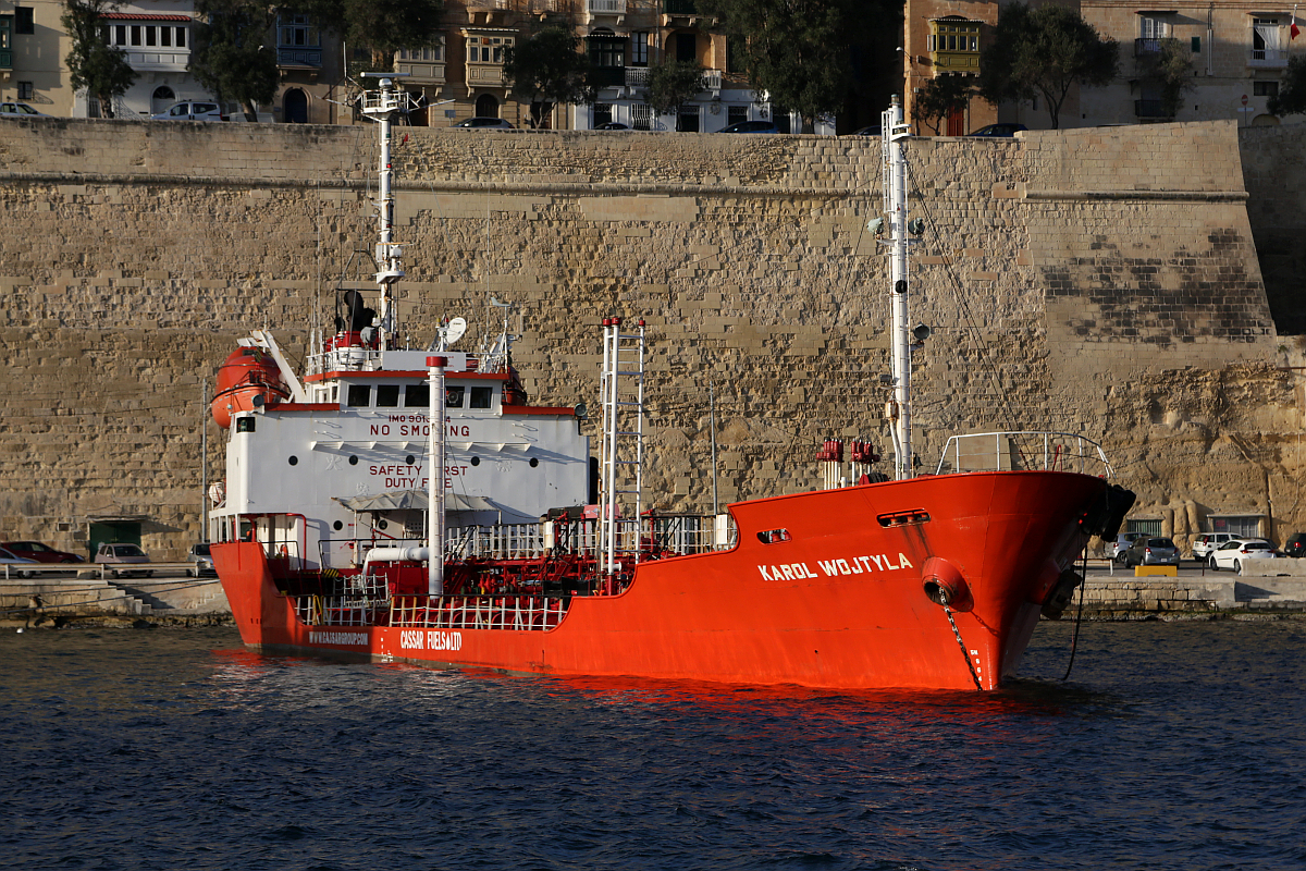 Tanker Karol Wojtyla, Valletta, Malta, 28.12.2015