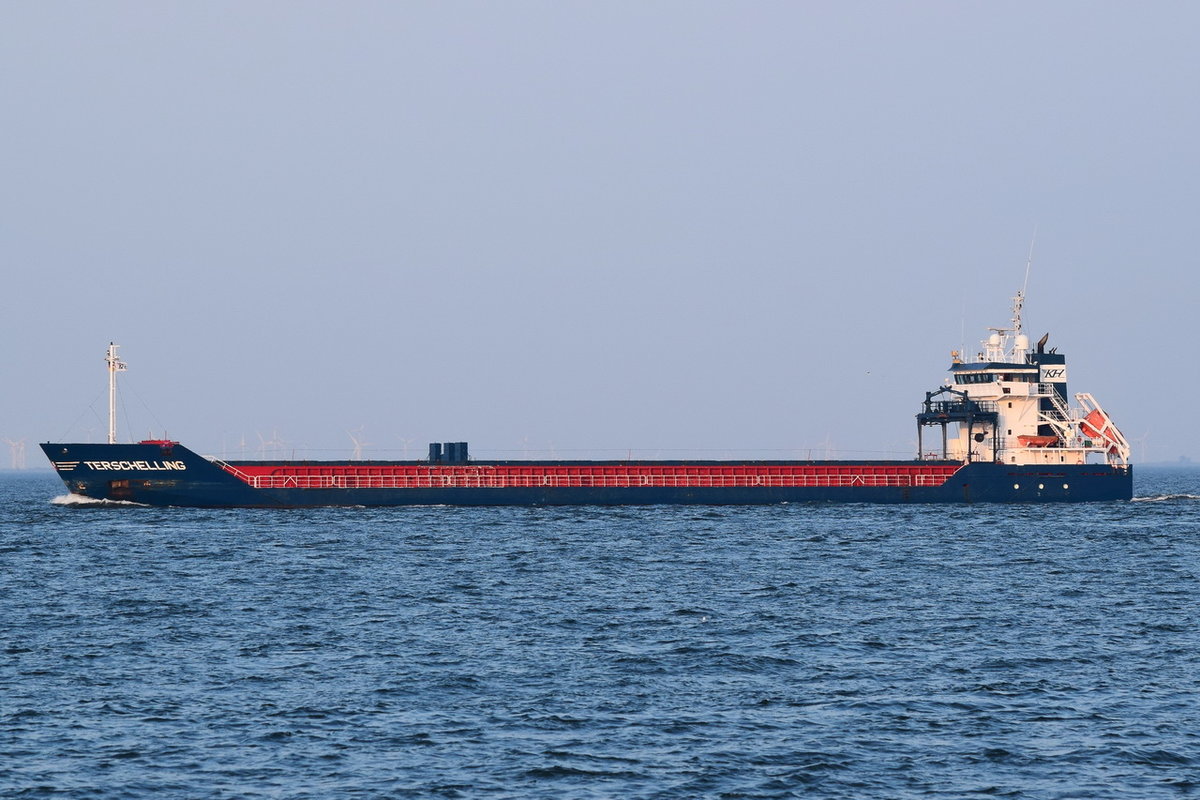 TERSCHELLING , General Cargo , IMO 9313826 , Baujahr 2005 , 110.78m × 14m , bei der Alten Liebe Cuxhaven am 03.09.2018