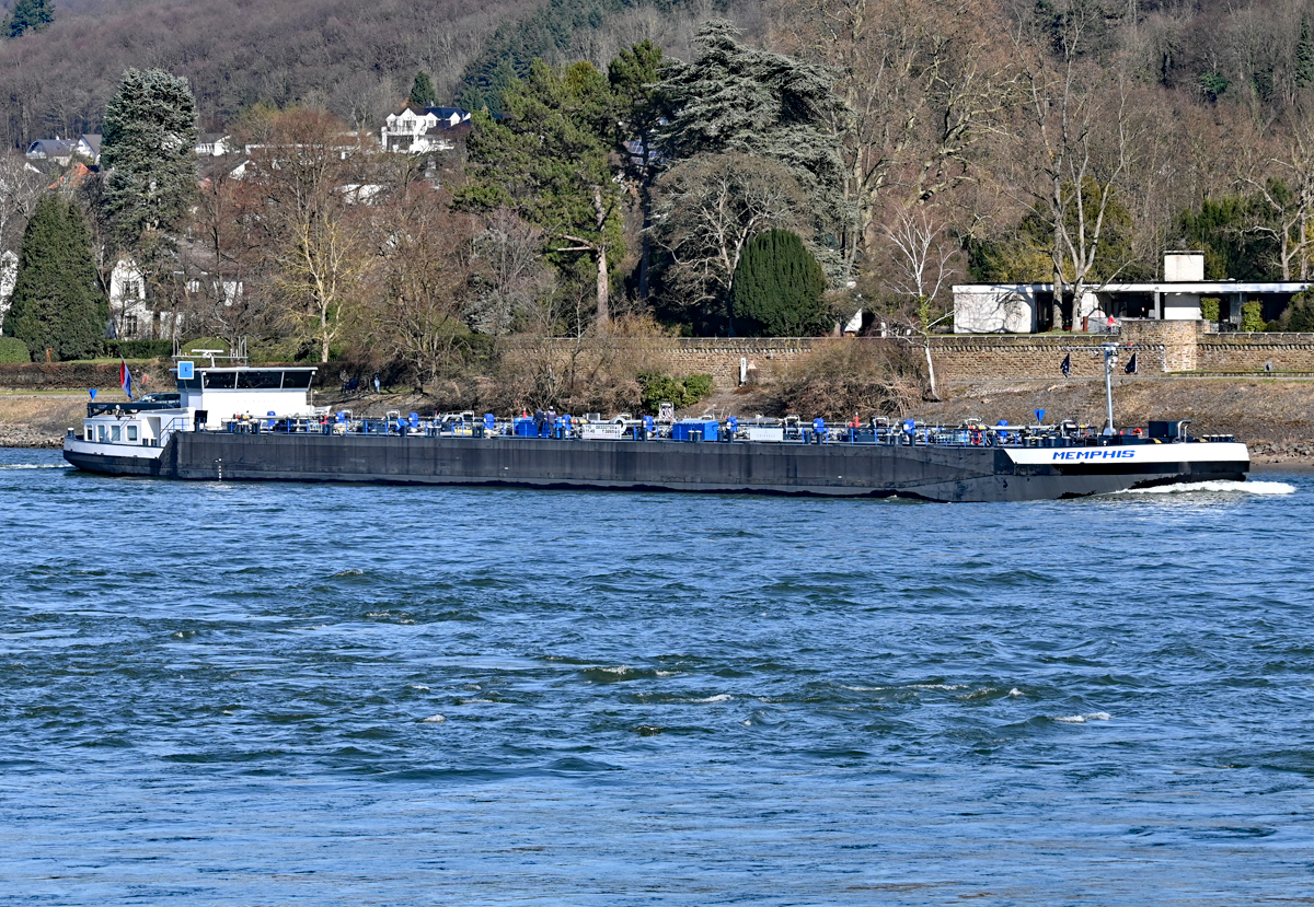 TMS MEMPHIS auf dem Rhein bei Unkel - 06.03.2021