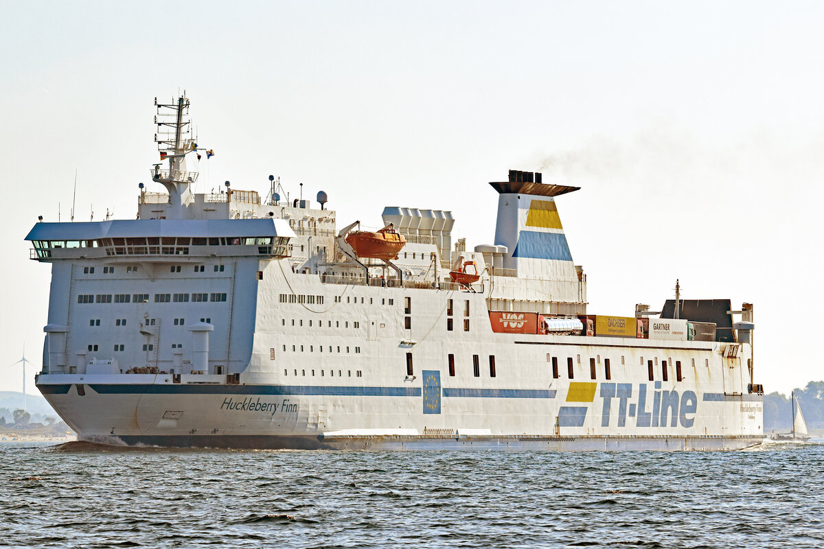 TT-Line-Fährschiff HUCKLEBERRY FINN (IMO 8618358) am 09.09.2021 in der Ostsee 