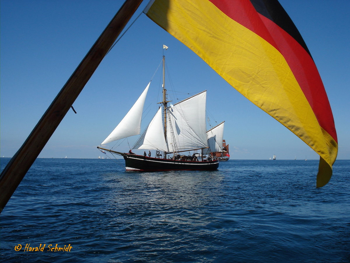 Unbekanntes Segelschiff auf der Kieler Förde am 22.6.2009 (Kieler Woche)