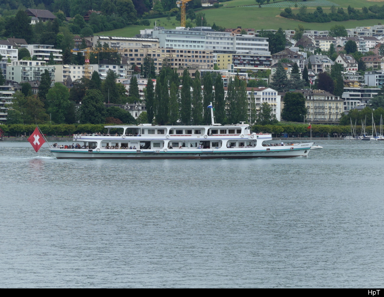 MS WINKELRIED im Seebecken vor Luzern am 16.07.2023