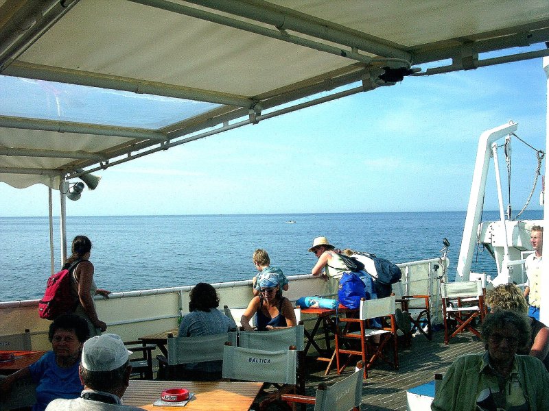 Auf dem MS Baltica vpr der Ostseekste bei heiligendamm, Sommer 2004