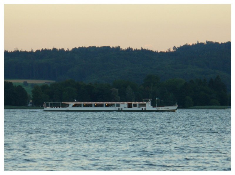 BSG - MS STADT SOLOTHURN auf Extrafahrt auf dem Bielersee am Abend des 31.07.2007