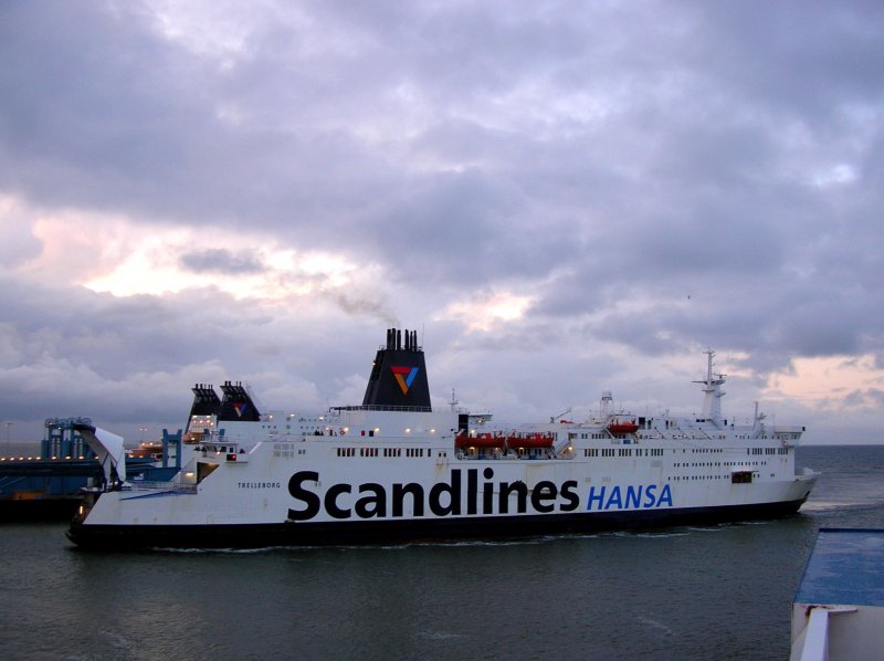 Das FS 'Trelleborg' im gleichnamigen Hafen am 04.10.08