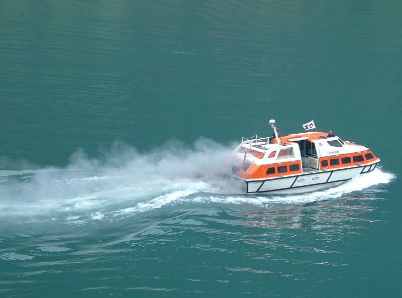 Tenderboot des Kreuzfahrschiffes Sea Princess hat anscheinend bei der Fahrt