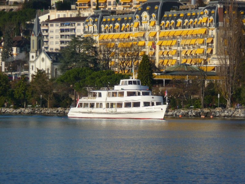 Lac Leman - MS GENERAL GUISAN unterwegs bei Montreux am