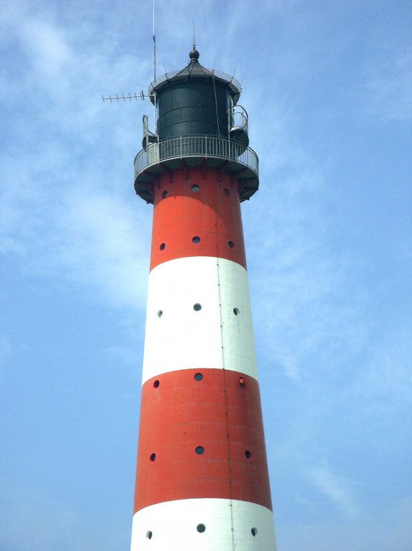 Leuchtturm WESTERHEVER -
Nordseekste -
Sommer 2004