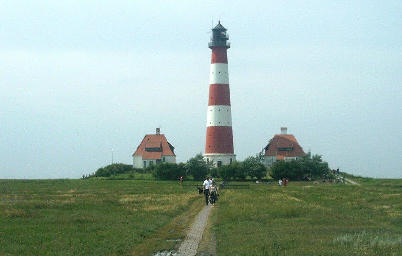 Leuchtturm WESTERHEVER -
Nordseekste -
Sommer 2004