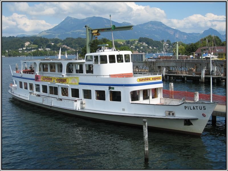 MS  Pilatus  in Luzern am Vierwaldstttersee. (22.07.2007)