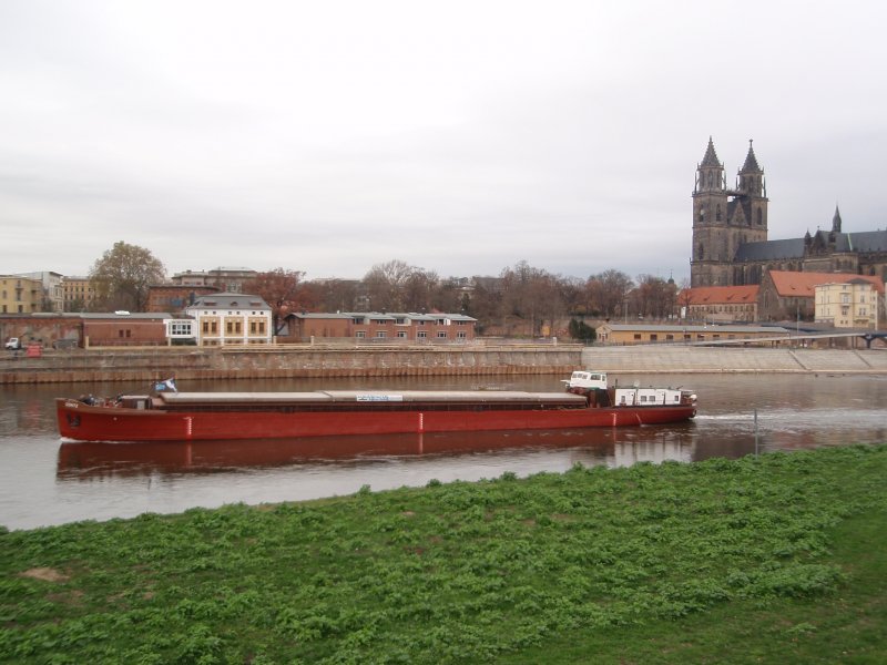 MS.Dmitz in Magdeburg zu Berg auf der Elbe unterwegs.2008