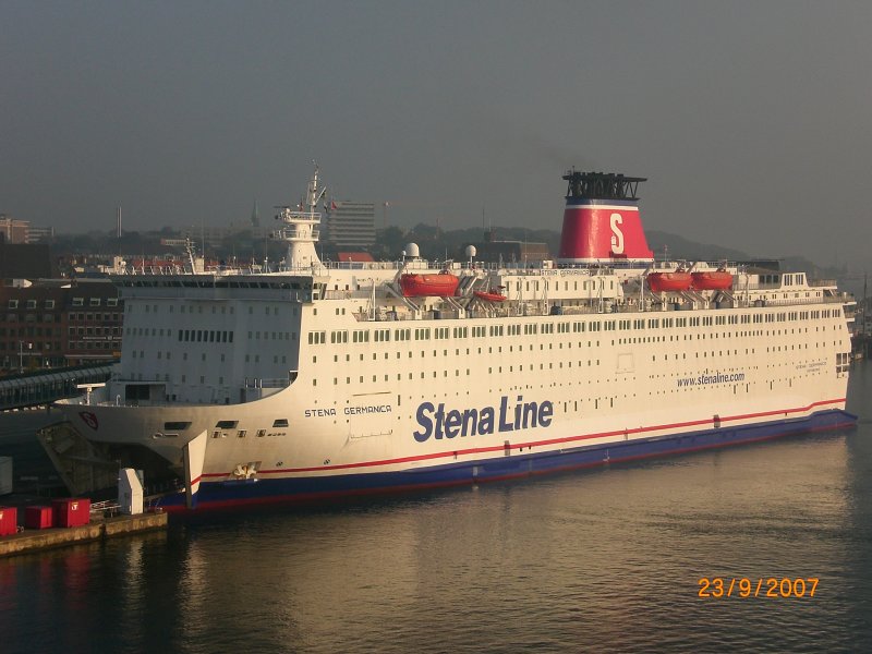 Die Stena Germanica in Kiel. Sie ist gerade aus G�teborg
